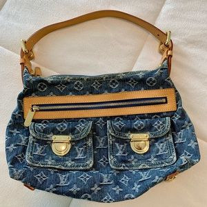 Louis Vuitton Blue Monogram Denim Baggie PM